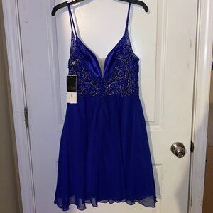 Coya Collection Dark Blue Prom Dress